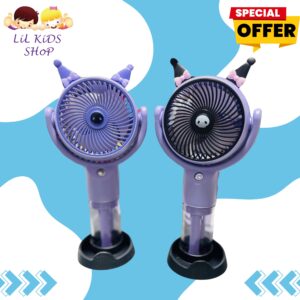 Popular Cartoon Mini Fan with Spray